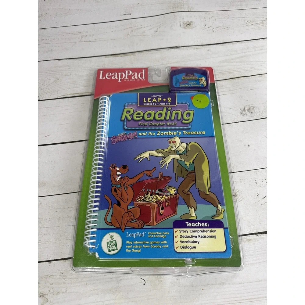 NEW LeapPad Leap 2 Reading Scooby-Doo and the Zombie's Treasure Book & Cartridge